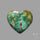 Rare Arizona Patogonia Turquoise Heart Cabochon Carving