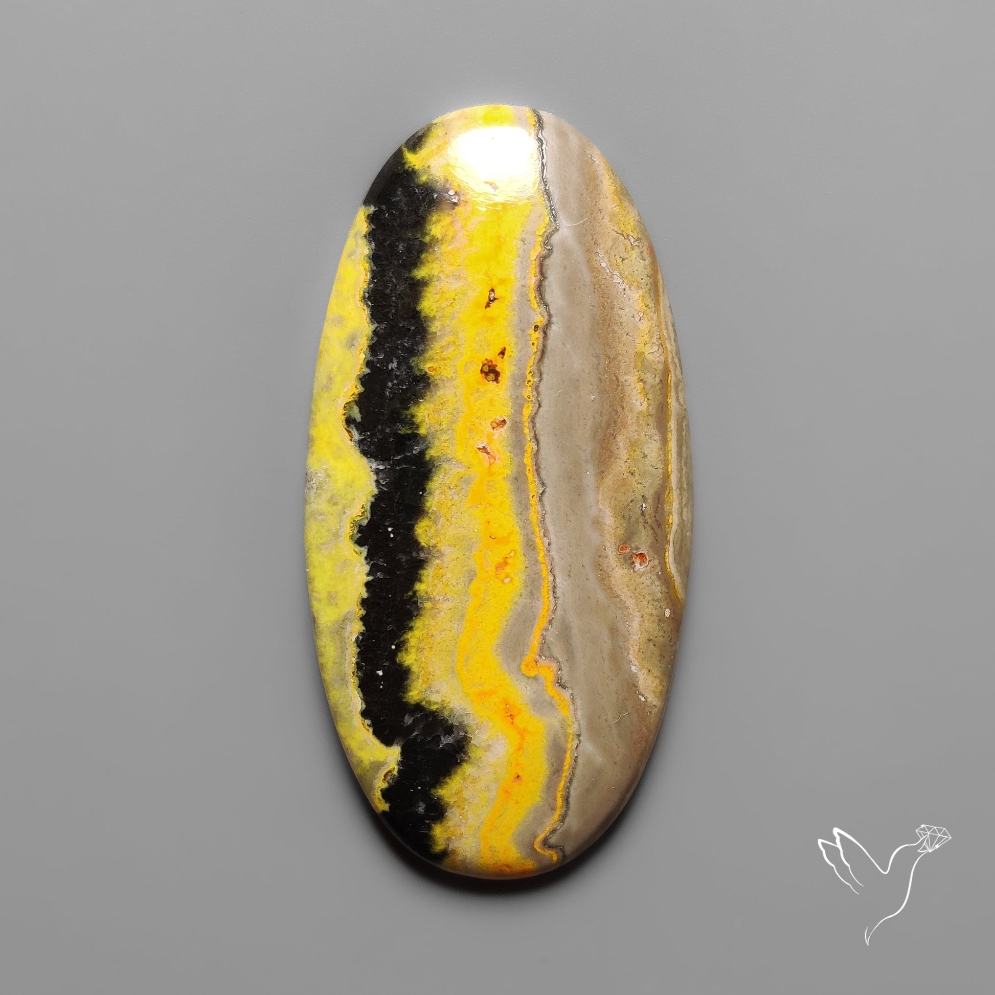 Bumble Bee Jasper Cabochon