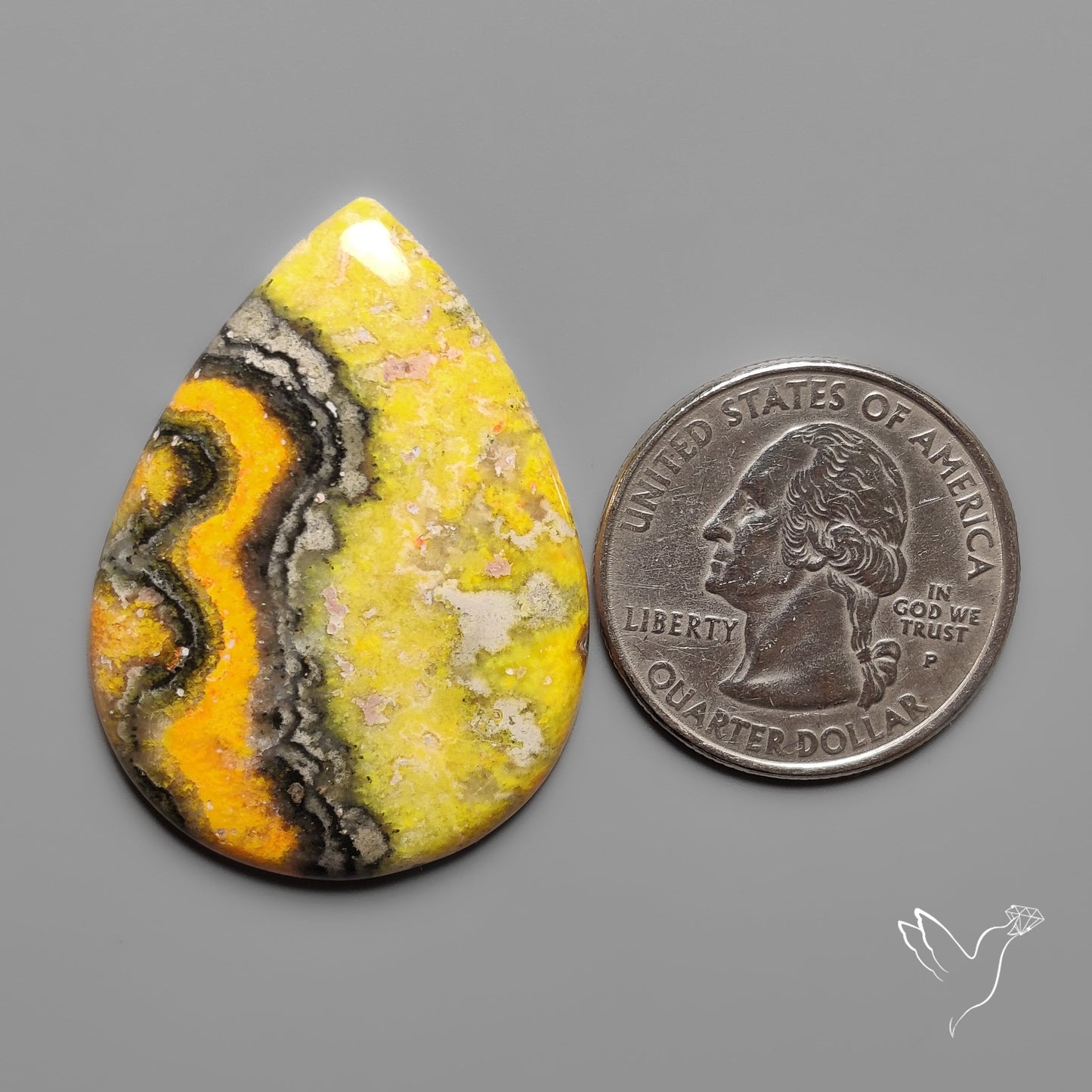 Bumble Bee Jasper Cabochon