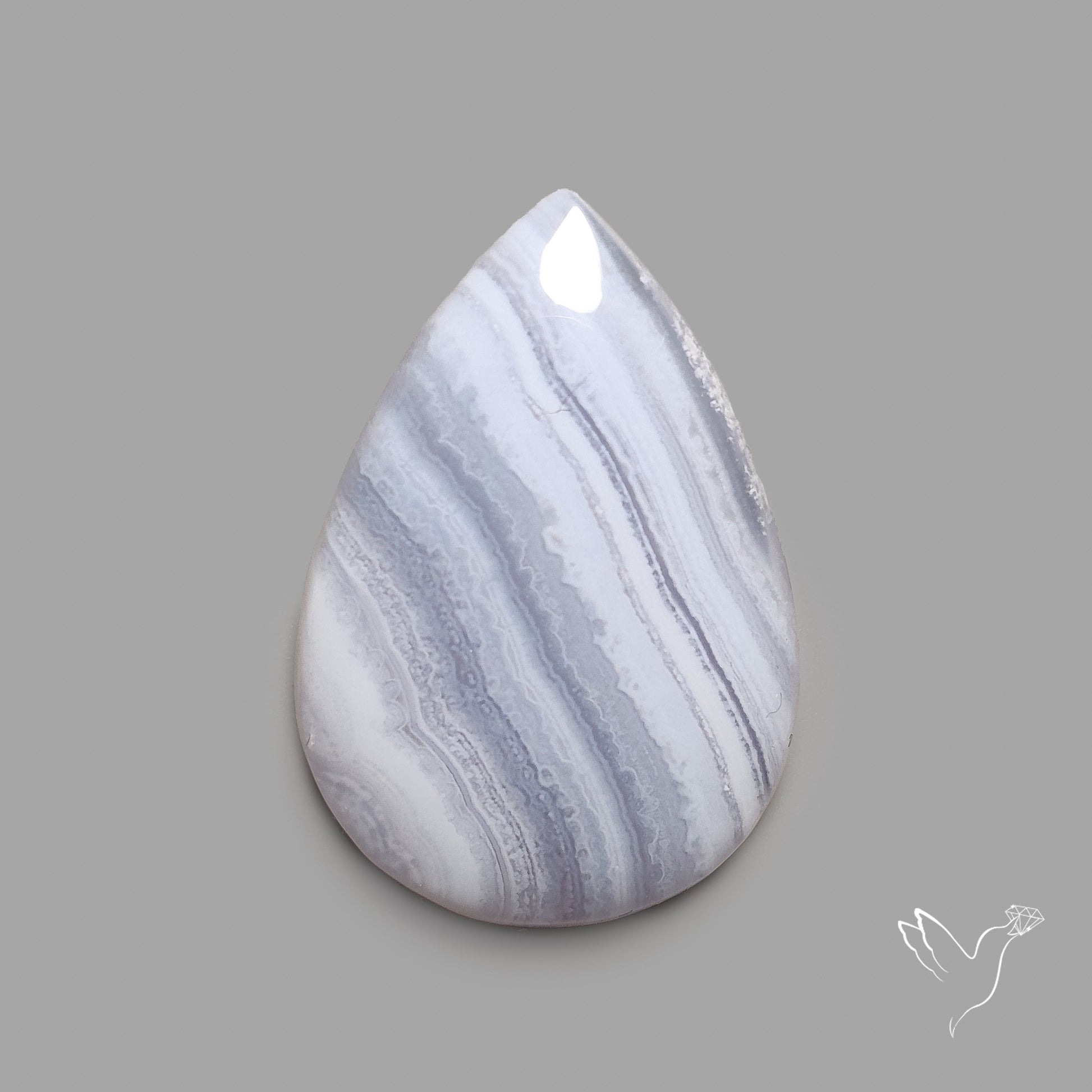 Blue Lace Agate Cabochon