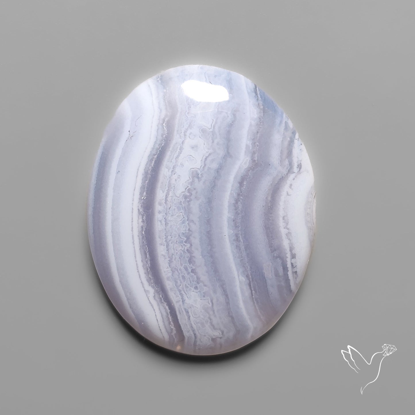 Blue Lace Agate Cabochon