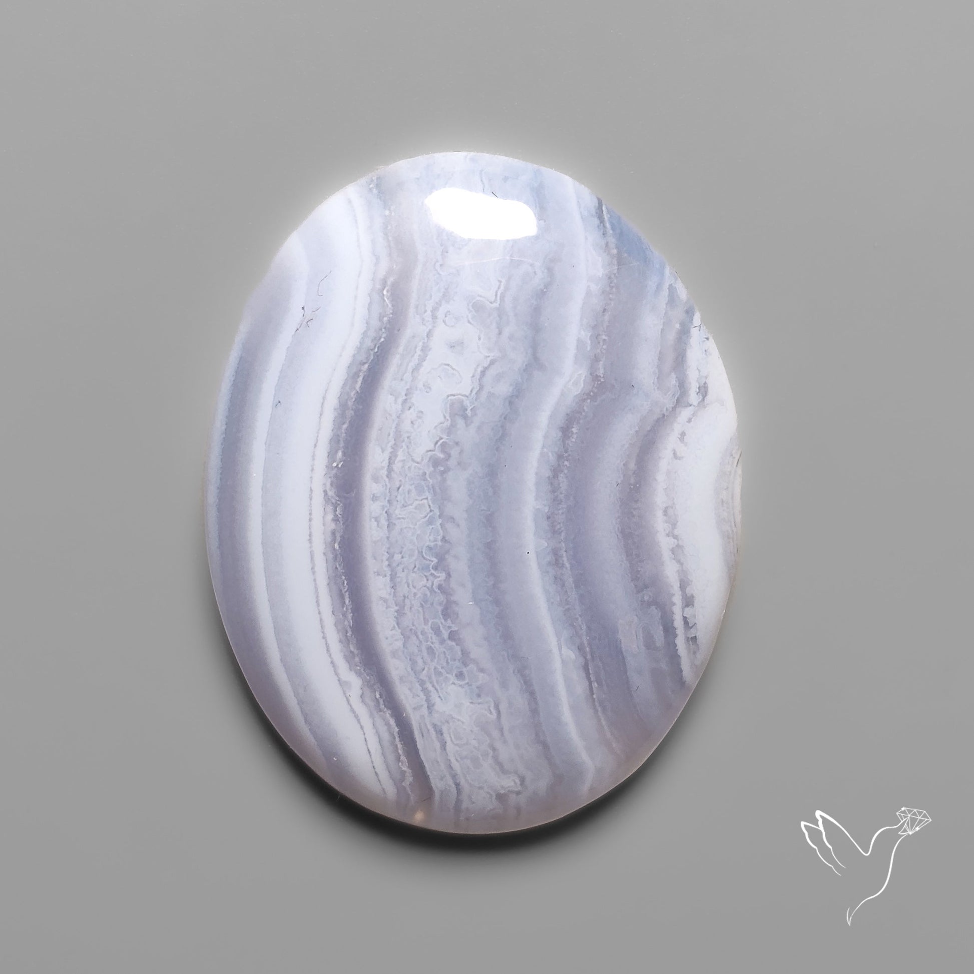 Blue Lace Agate Cabochon