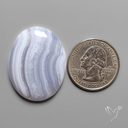 Blue Lace Agate Cabochon