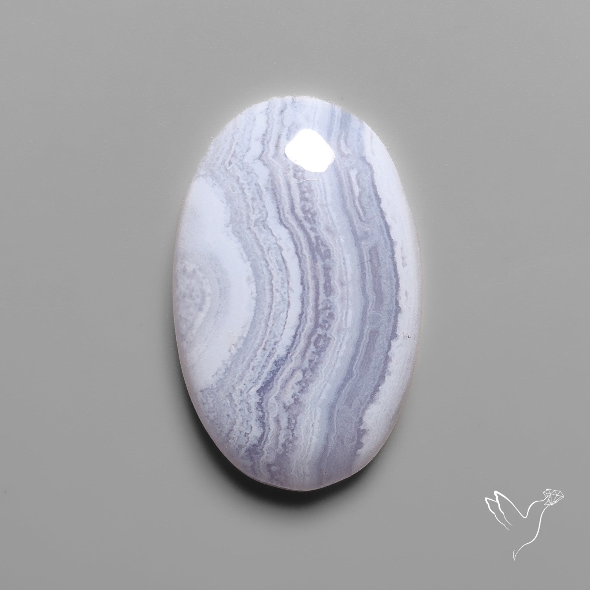 Blue Lace Agate Cabochon