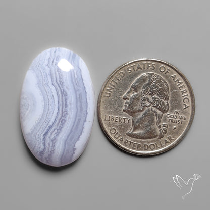 Blue Lace Agate Cabochon