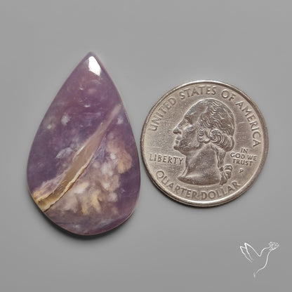 Purple Java Chalcedony Cabochon
