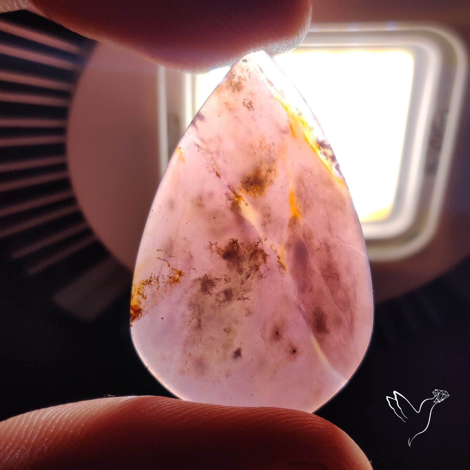 Purple Java Chalcedony Cabochon