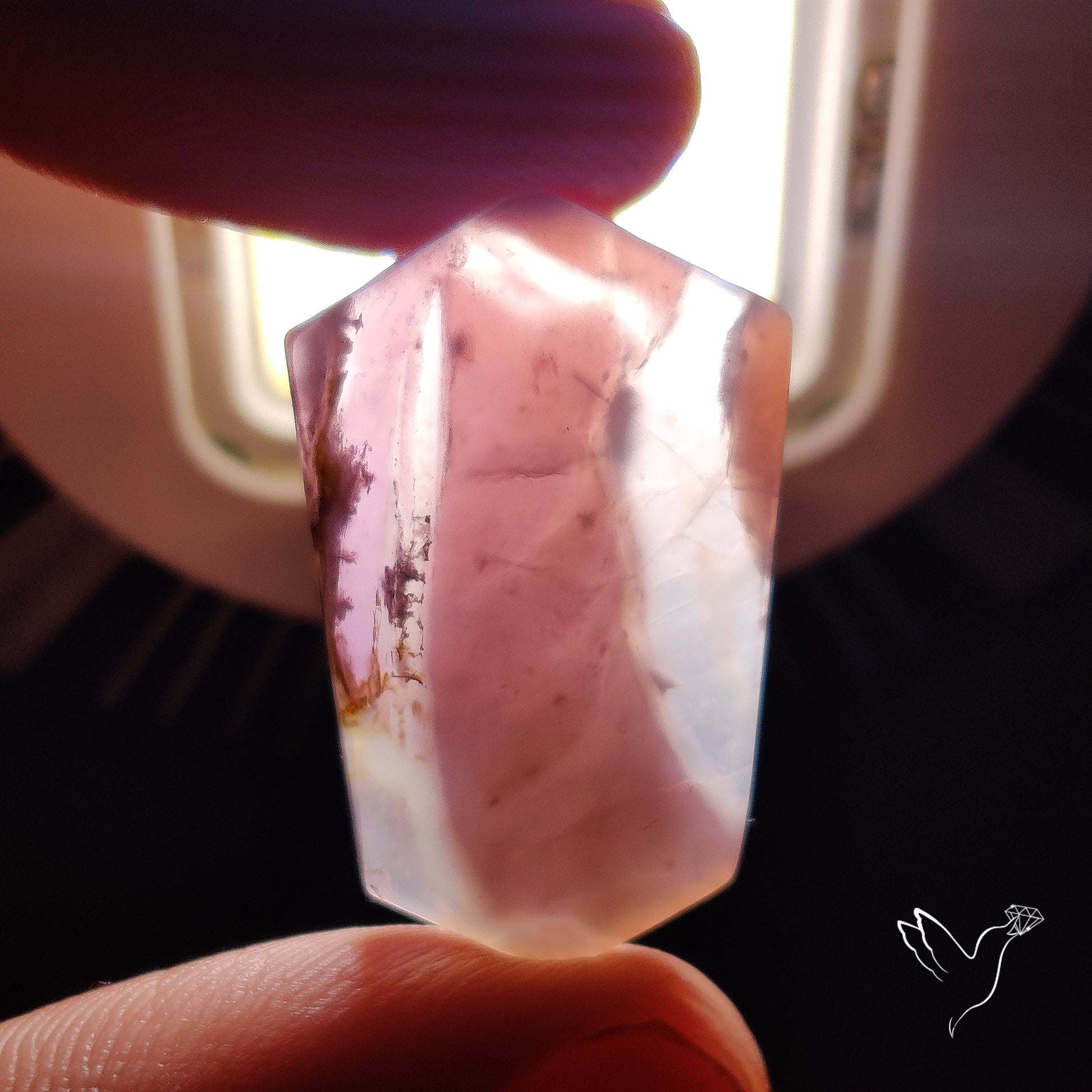 Purple Java Chalcedony Cabochon