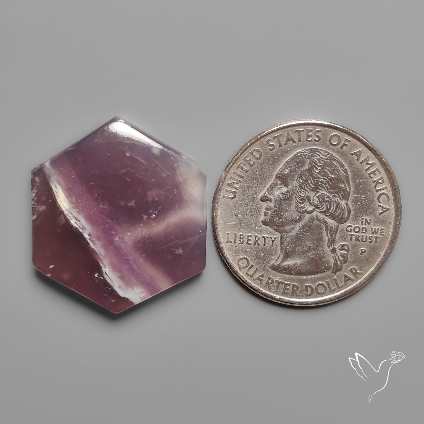 Purple Java Chalcedony Cabochon