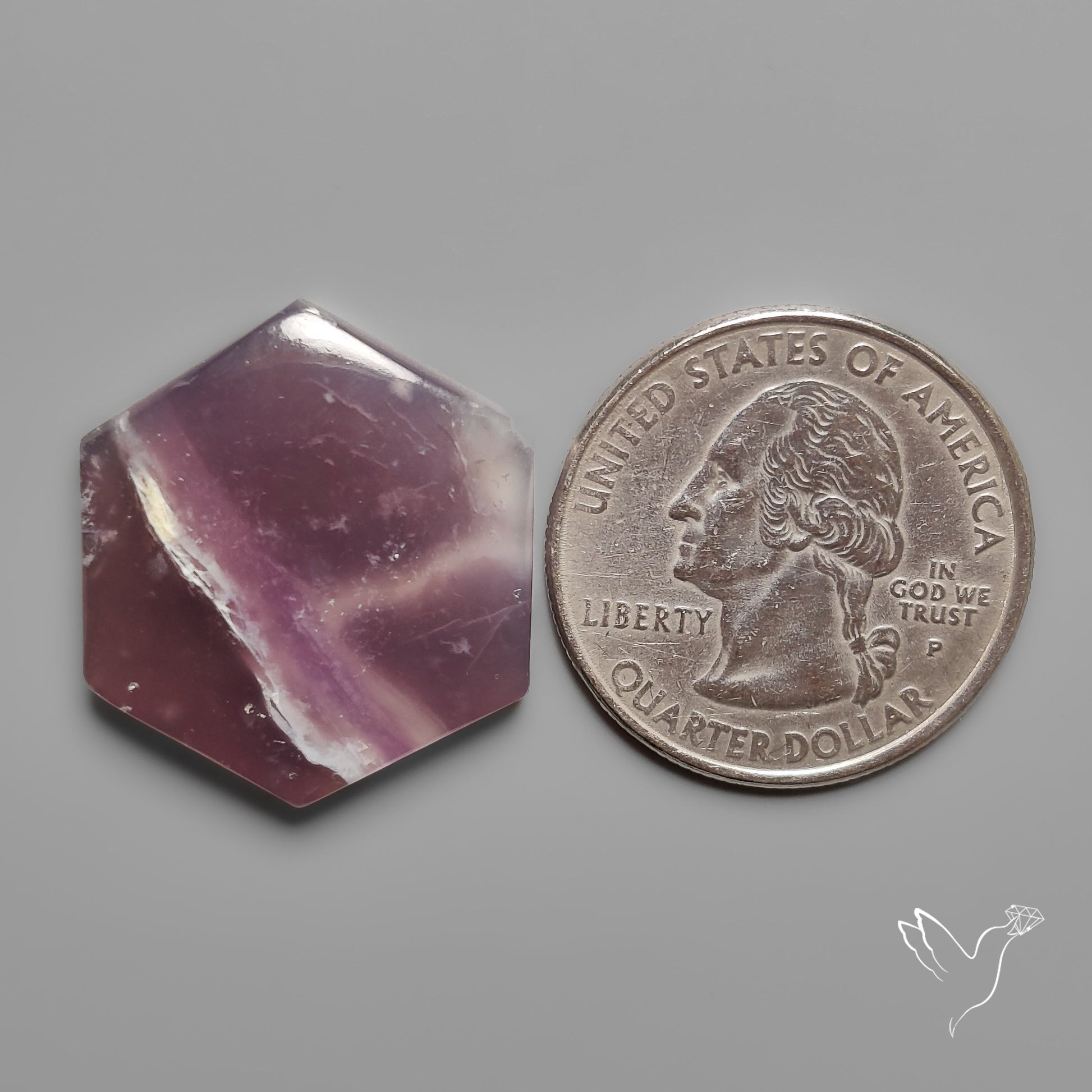 Purple Java Chalcedony Cabochon