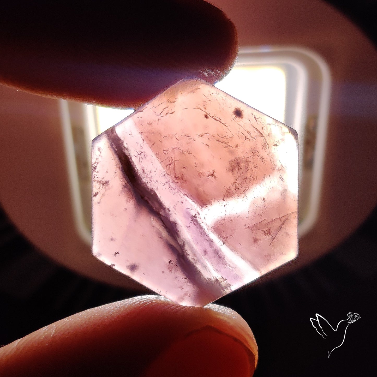 Purple Java Chalcedony Cabochon