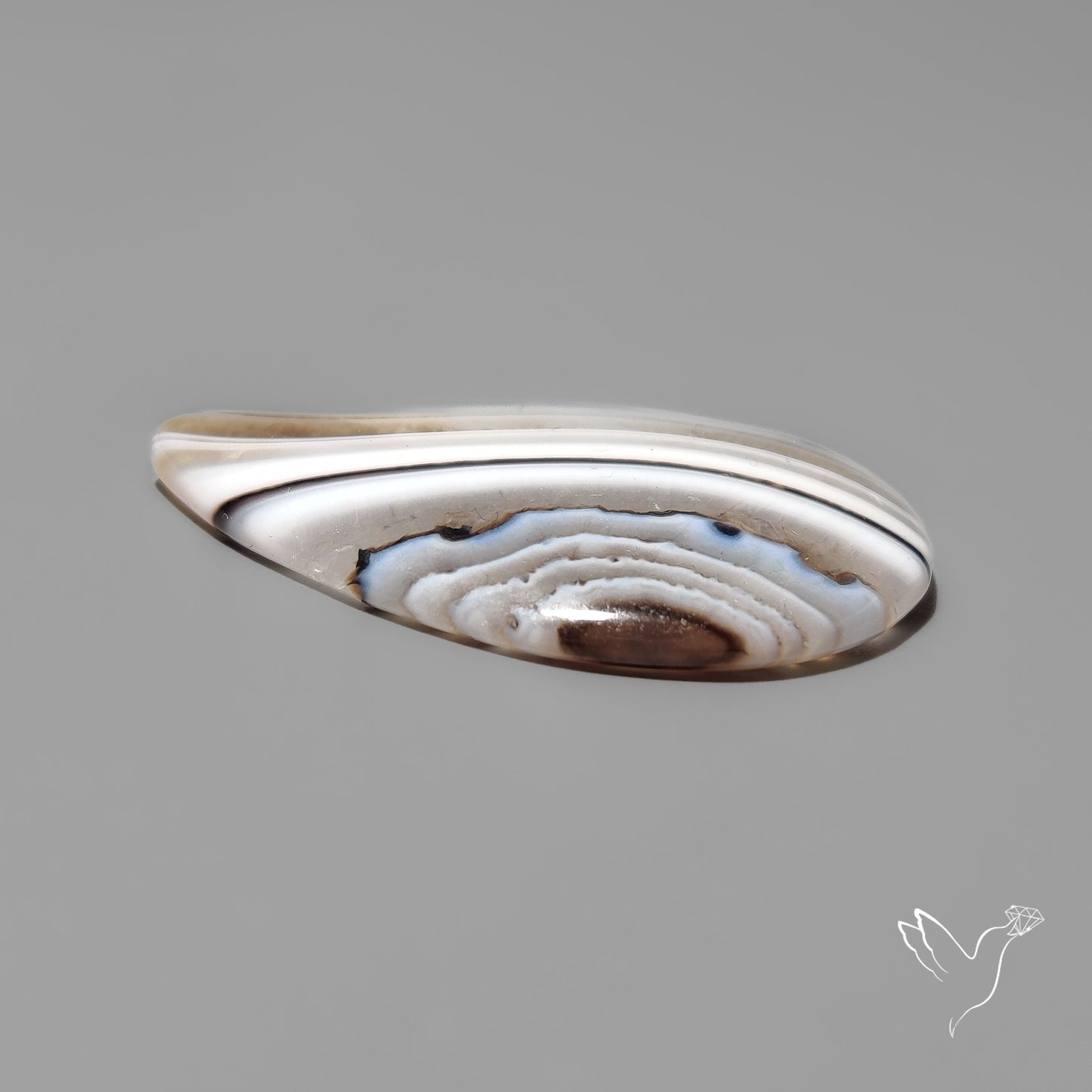 Black Banded Agate Cabochon