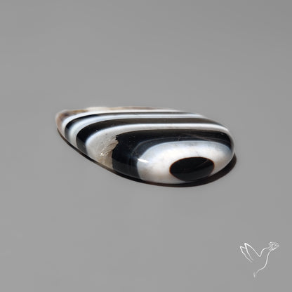 Black Banded Agate Cabochon