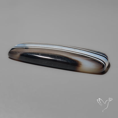 Black Banded Agate Cabochon
