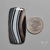 Black Banded Agate Cabochon