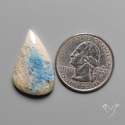 Trolleite Quartz Cabochon