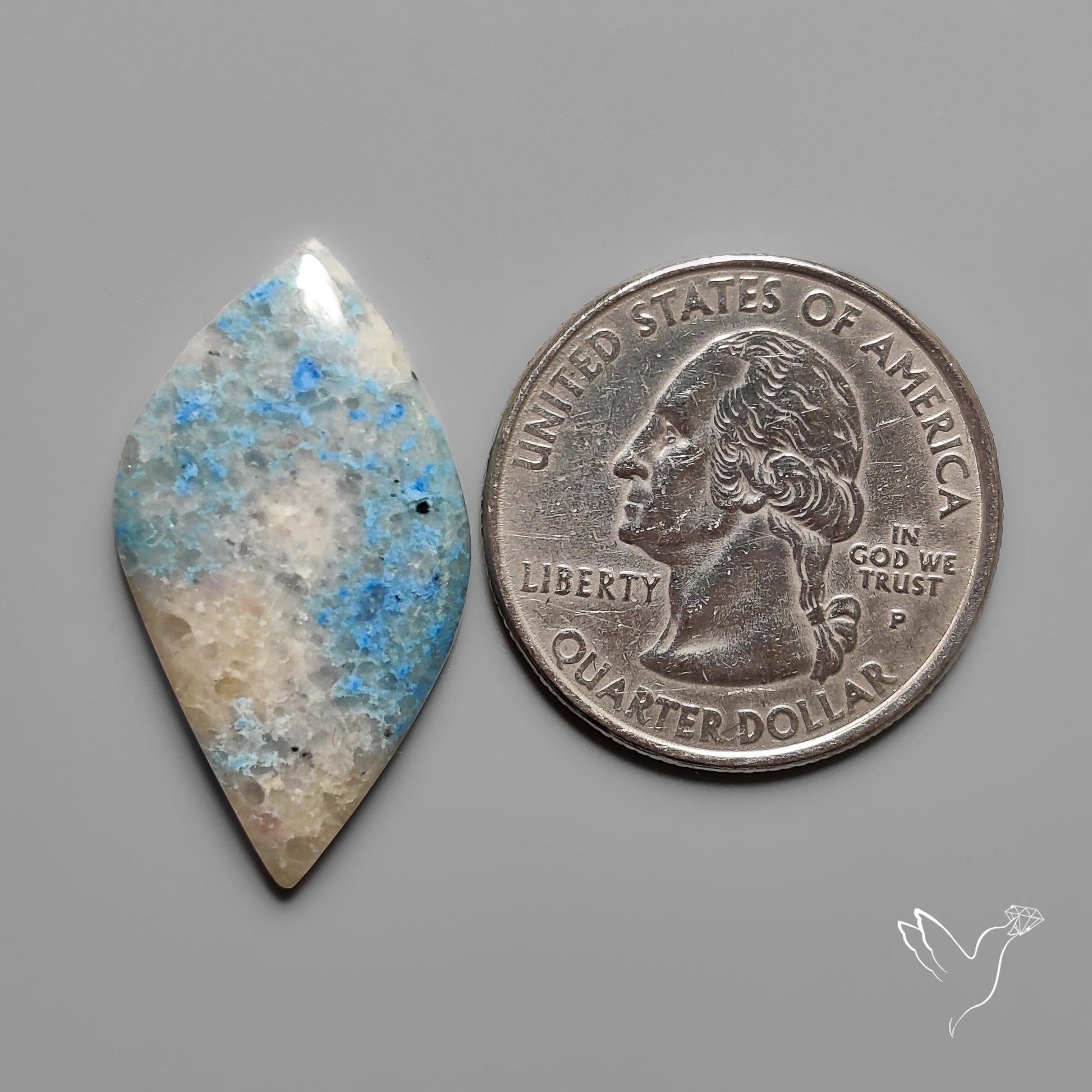Trolleite Quartz Cabochon