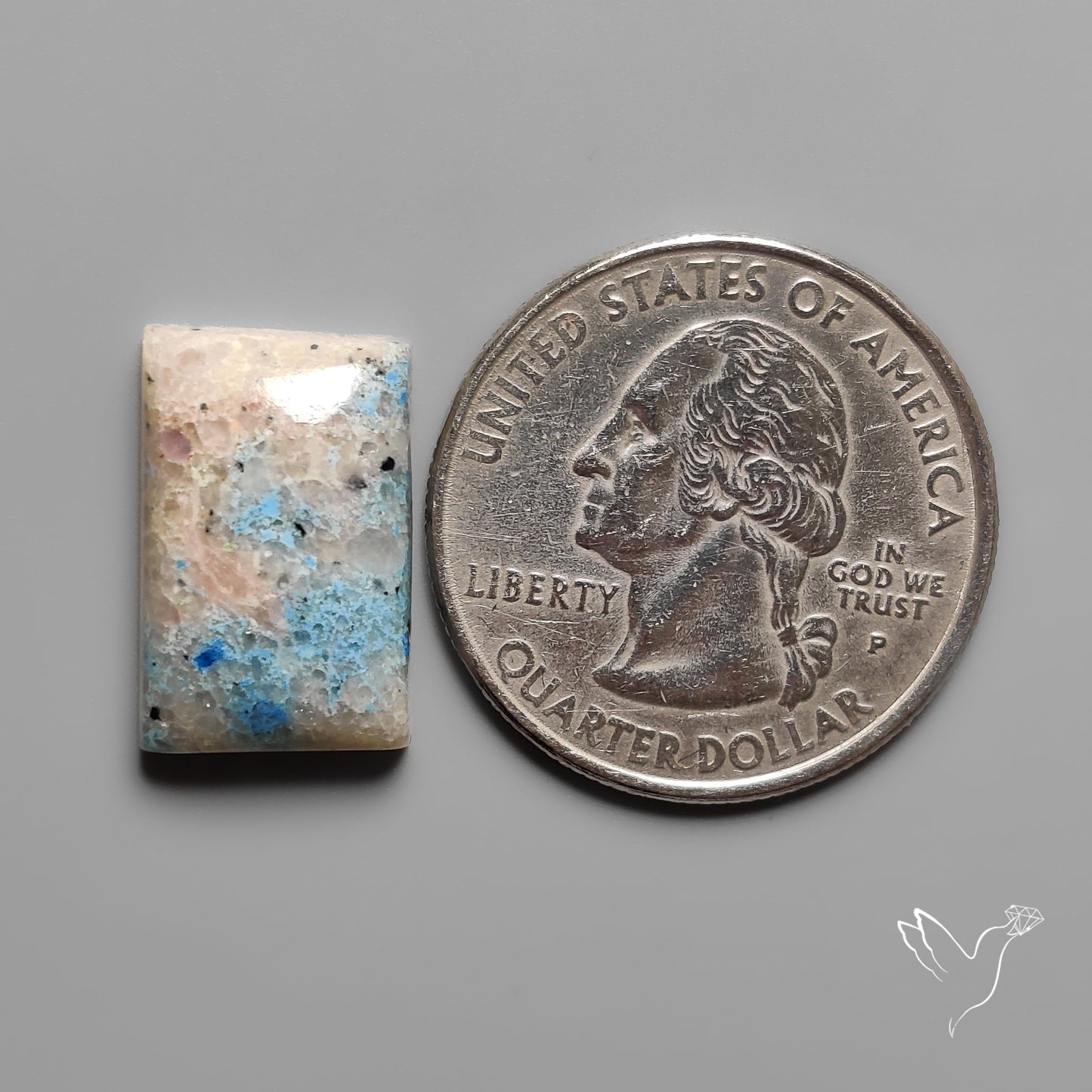 Trolleite Quartz Cabochon