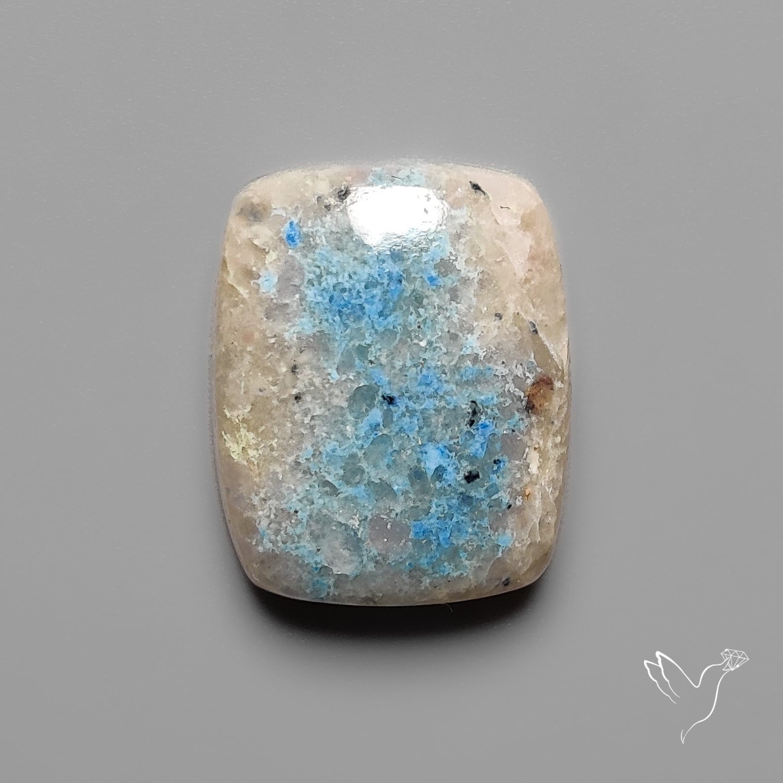 Trolleite Quartz Cabochon