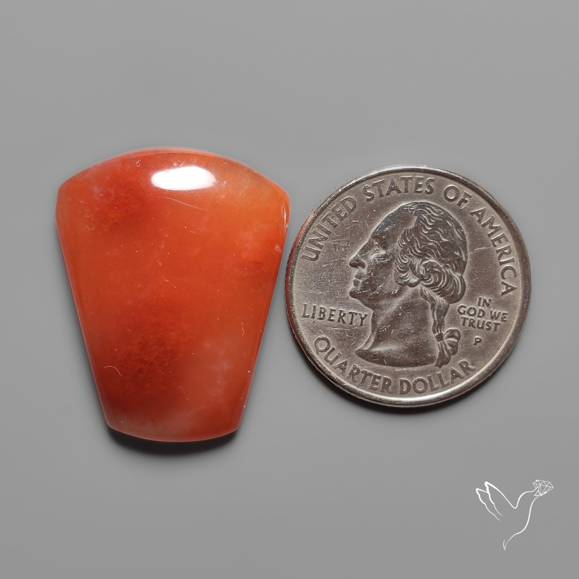 Natural Strawberry Quartz Cabochon