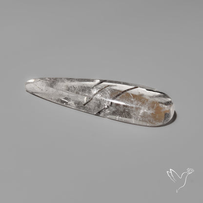 Black Tourmalinated Quartz Cabochon