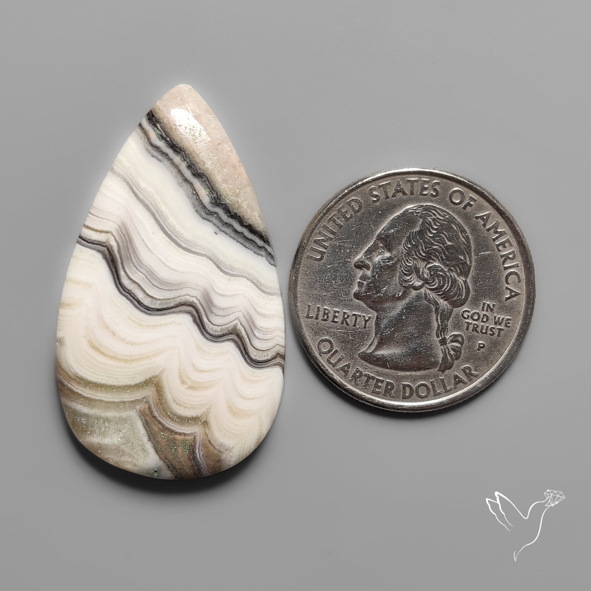 Phantom Calcite Cabochon