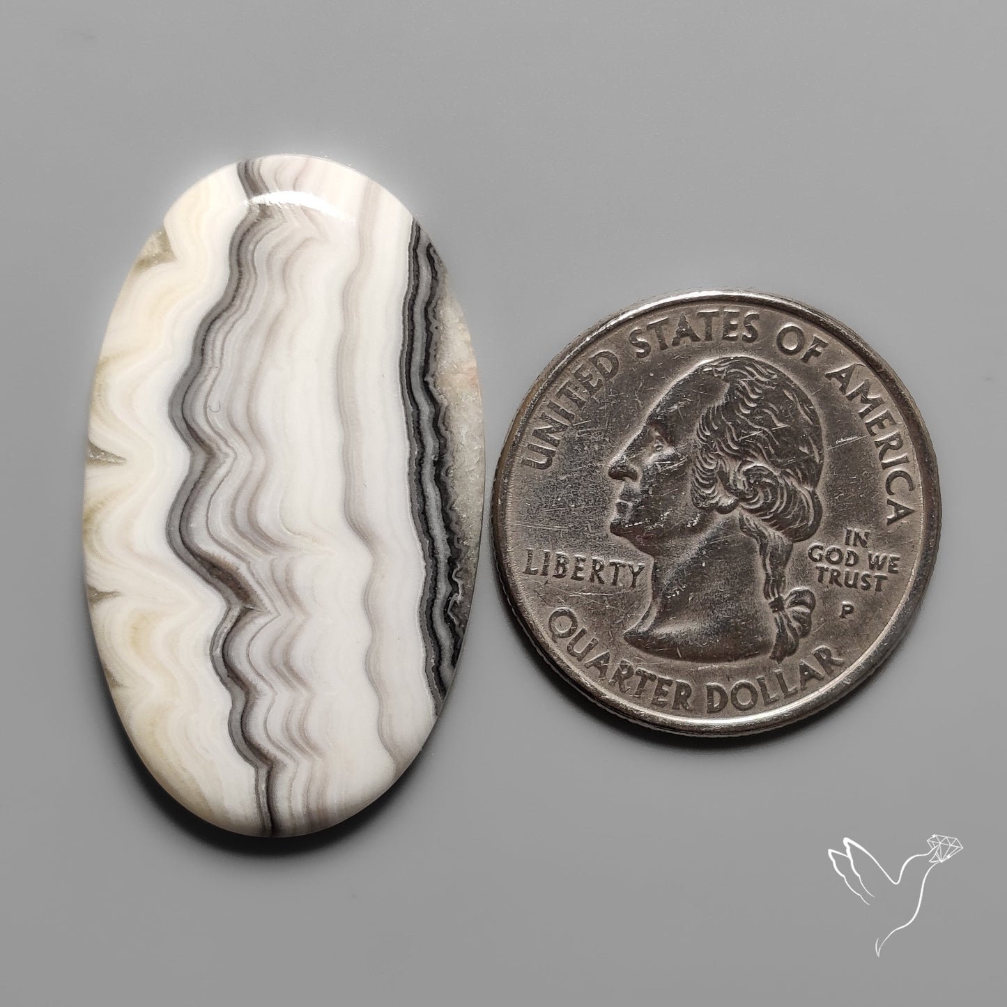 Phantom Calcite Cabochon