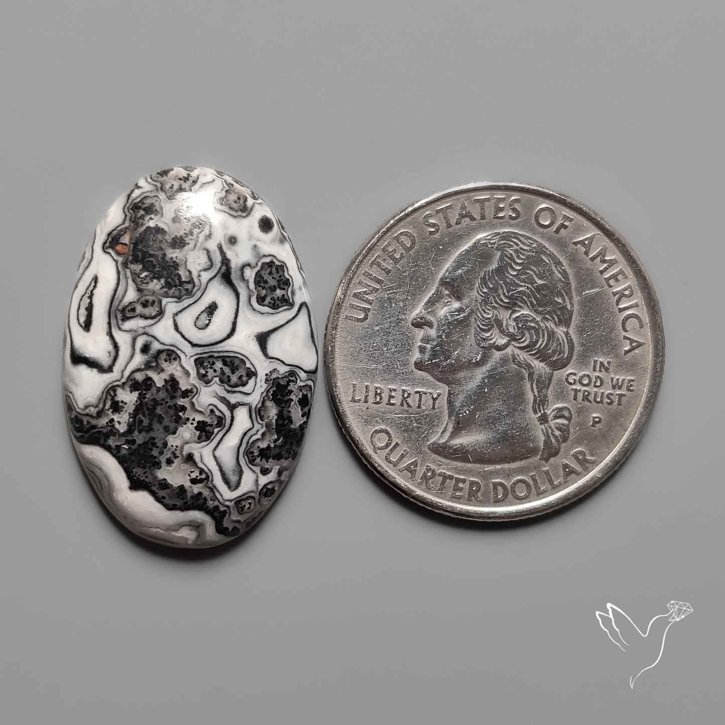 Phantom Calcite Cabochon