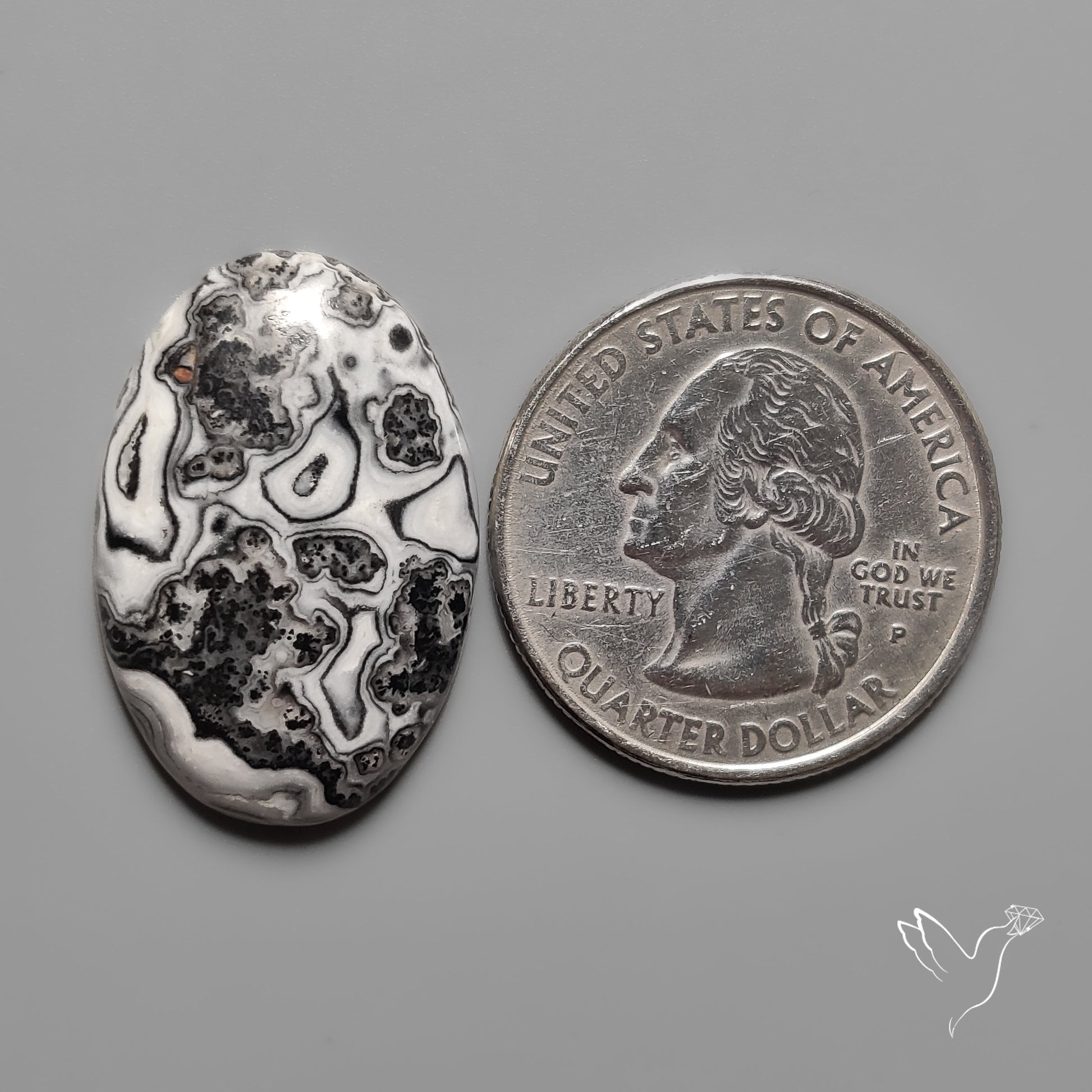 Phantom Calcite Cabochon