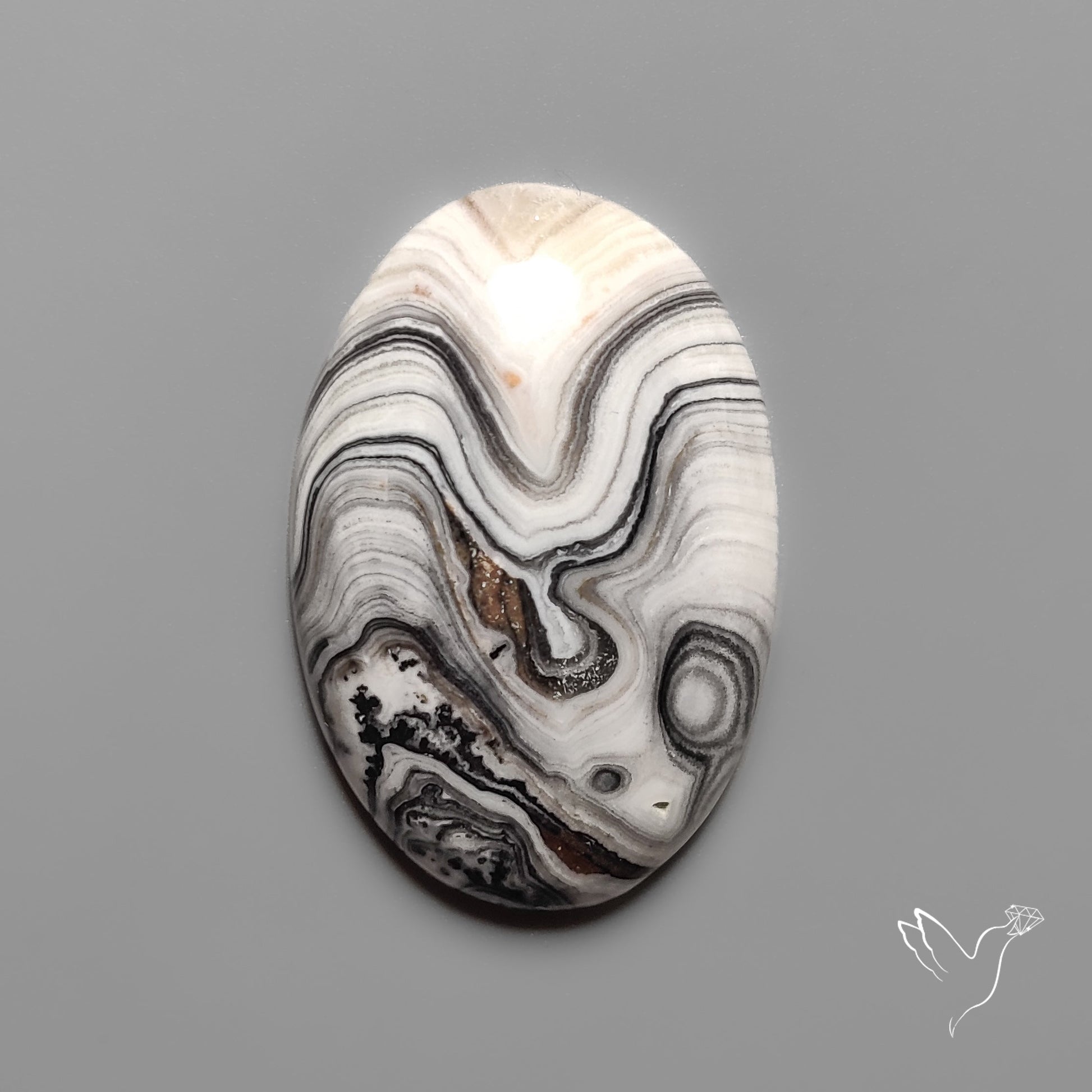 Phantom Calcite Cabochon