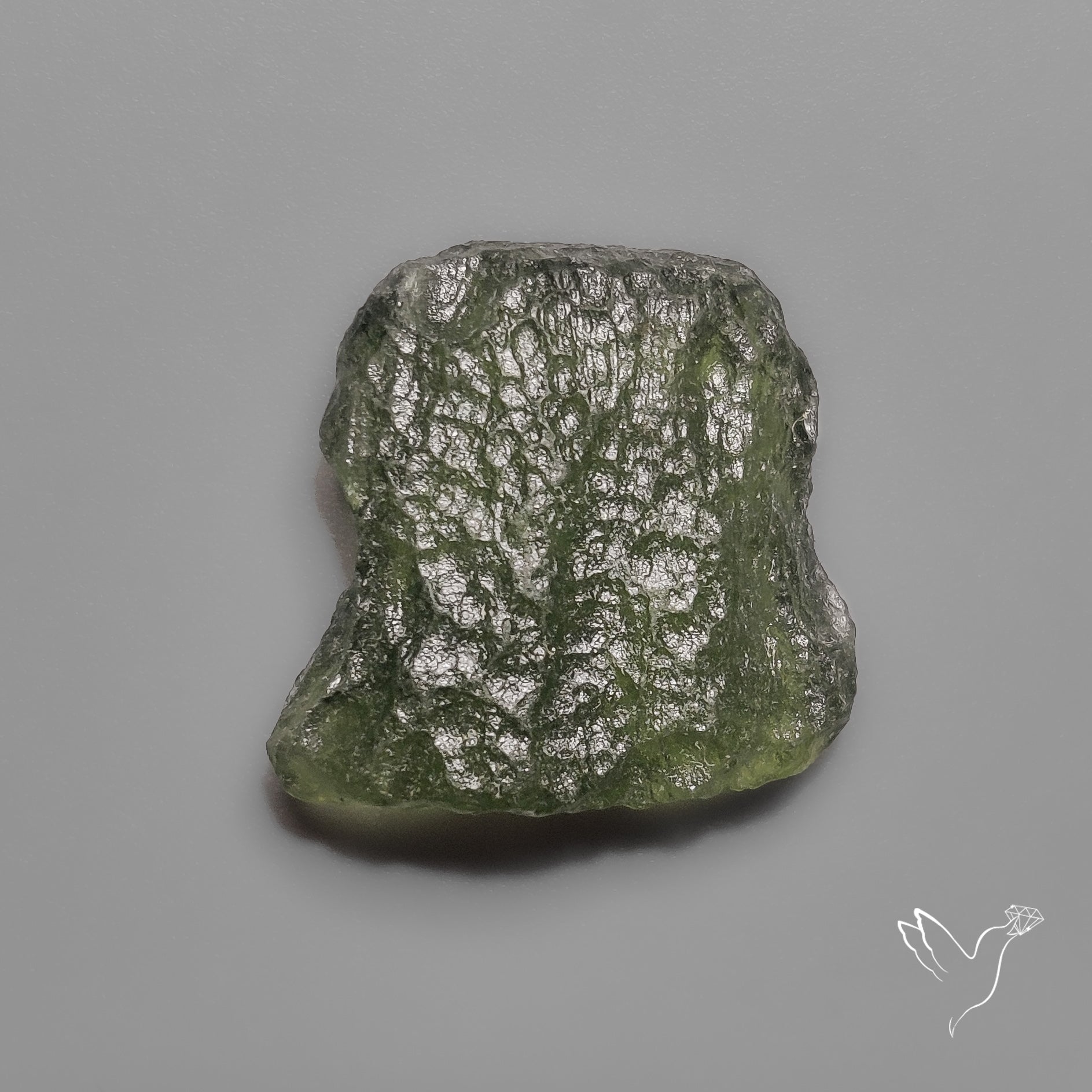 Rare Natural Moldavite Raw Green