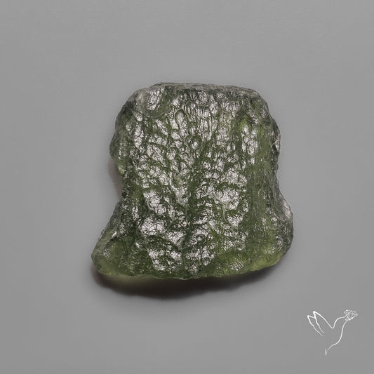 Rare Natural Moldavite Raw Green