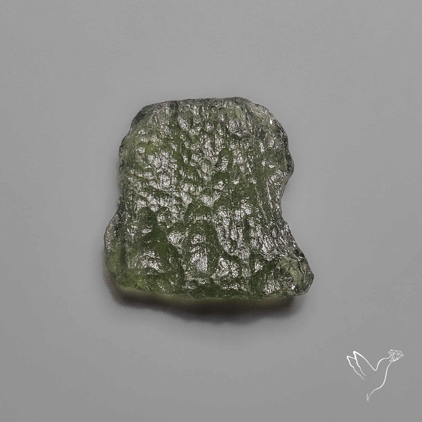 Rare Natural Moldavite Raw Green