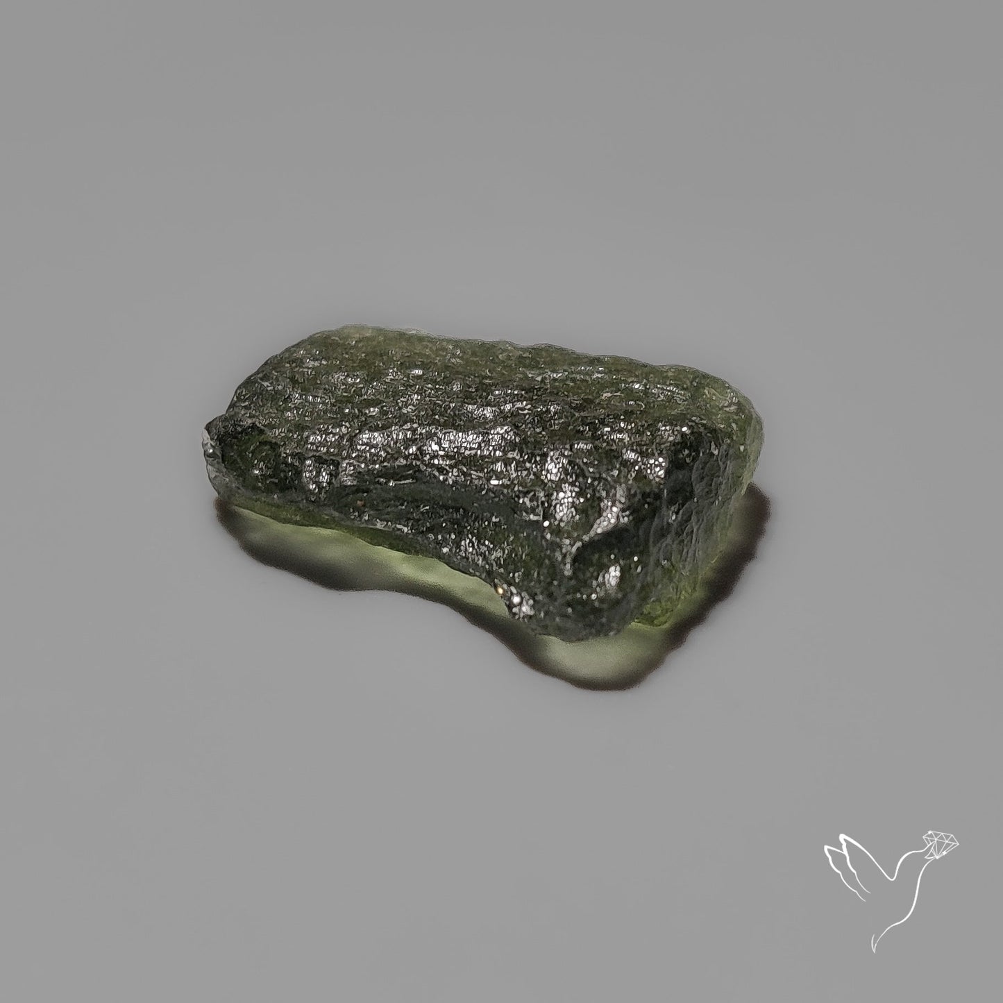 Rare Natural Moldavite Raw Green