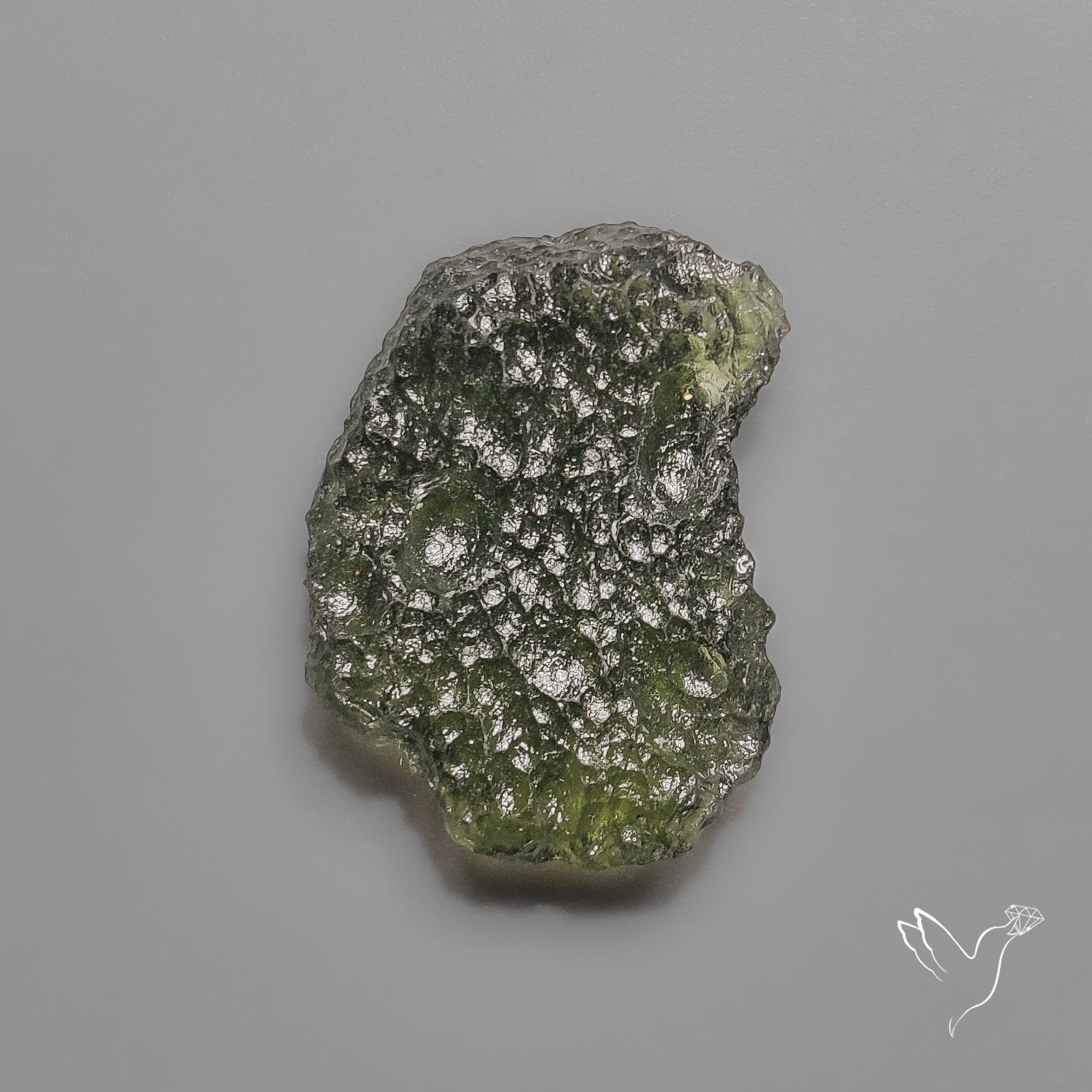 Rare Natural Moldavite Raw Green