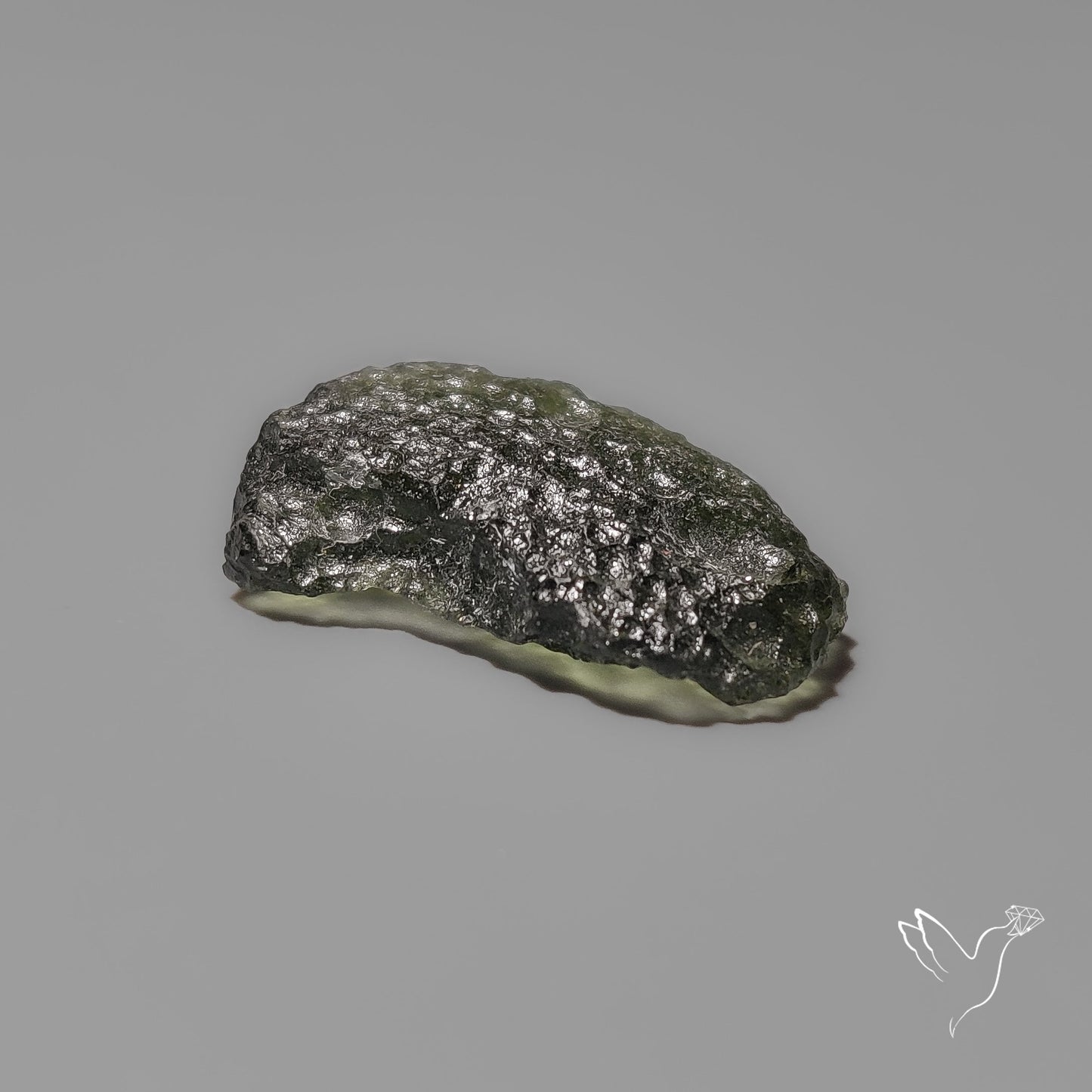 Rare Natural Moldavite Raw Green