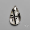 Black Tourmalinated Quartz Cabochon