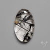 Black Tourmalinated Quartz Cabochon