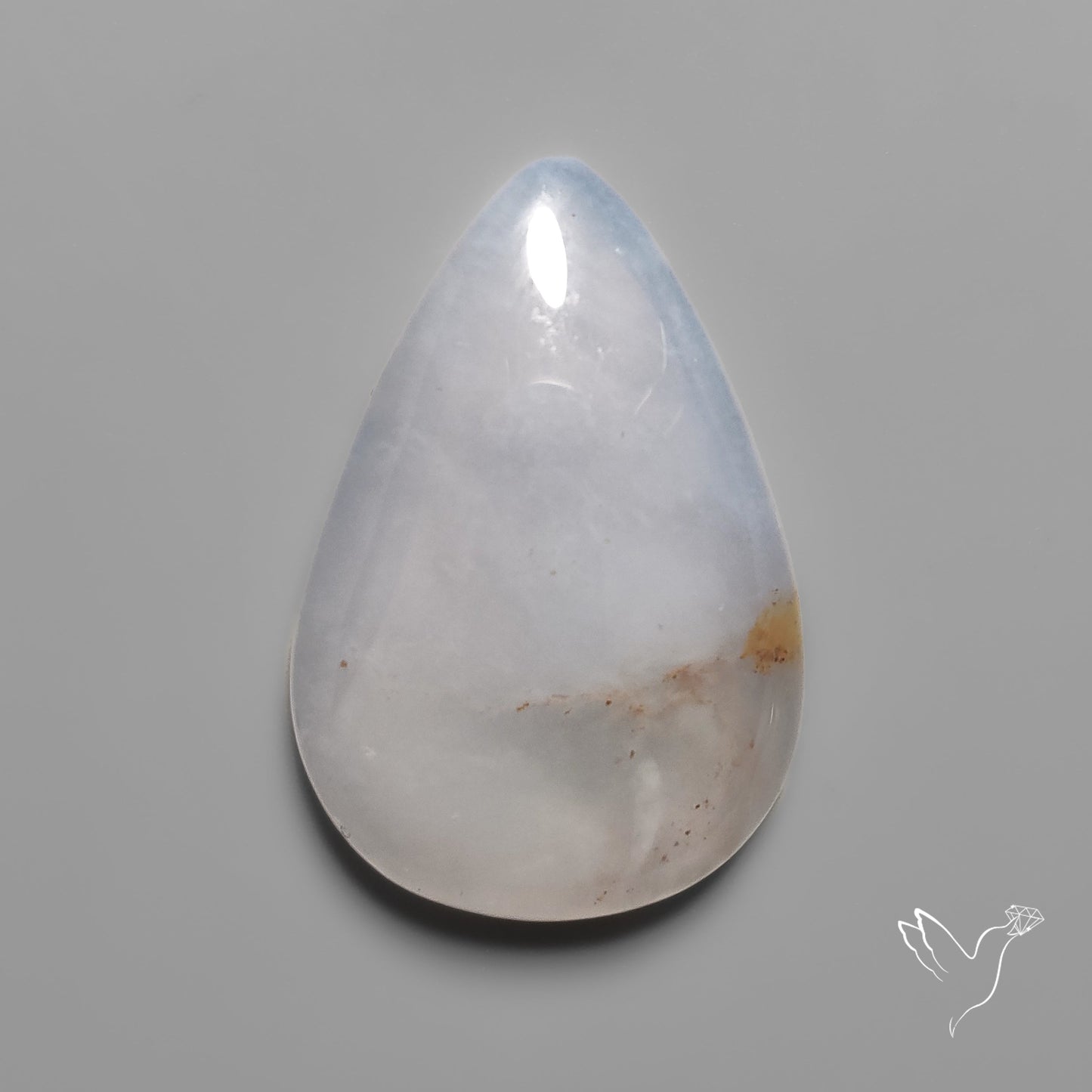 Namibian Blue Chalcedony Cabochon