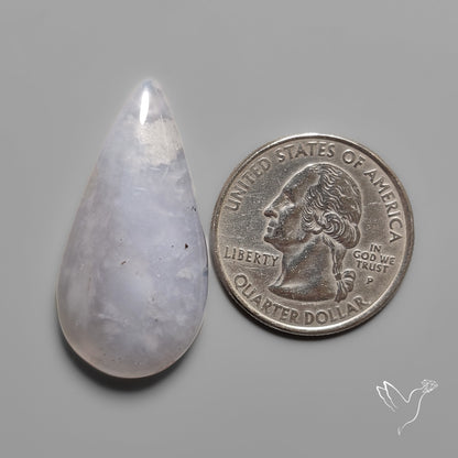 Namibian Blue Chalcedony Cabochon