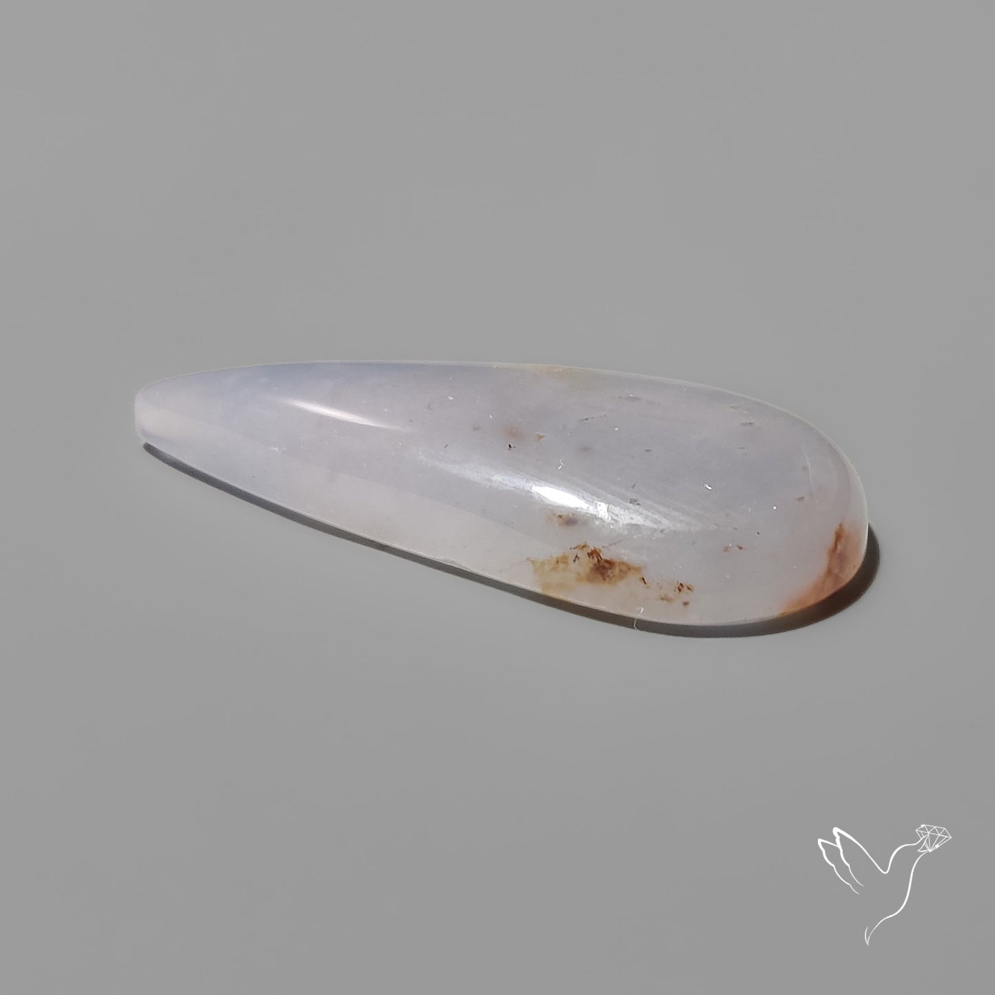 Namibian Blue Chalcedony Cabochon