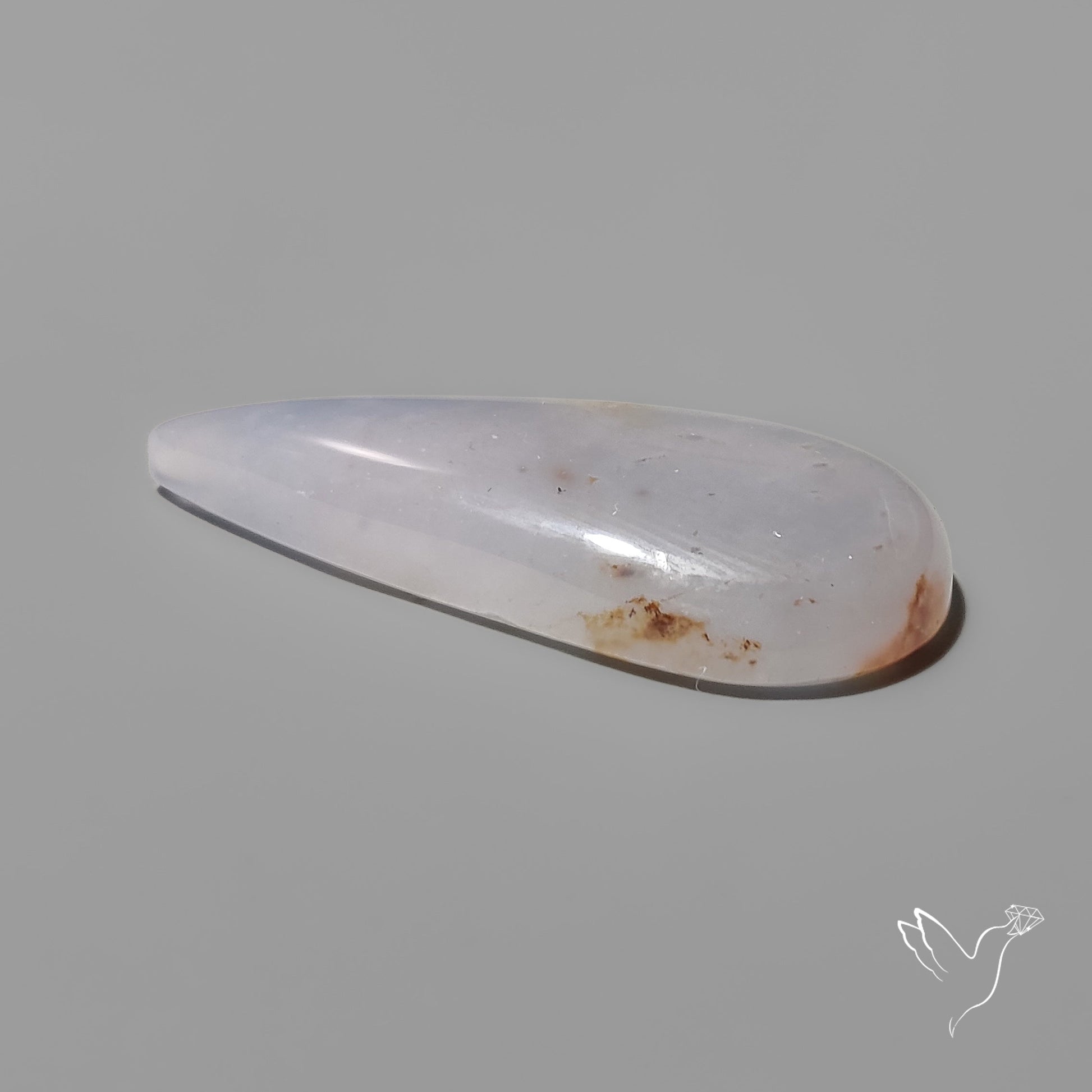 Namibian Blue Chalcedony Cabochon