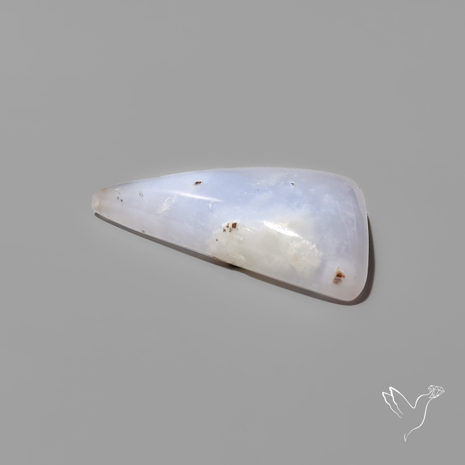 Namibian Blue Chalcedony Cabochon