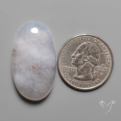 Namibian Blue Chalcedony Cabochon