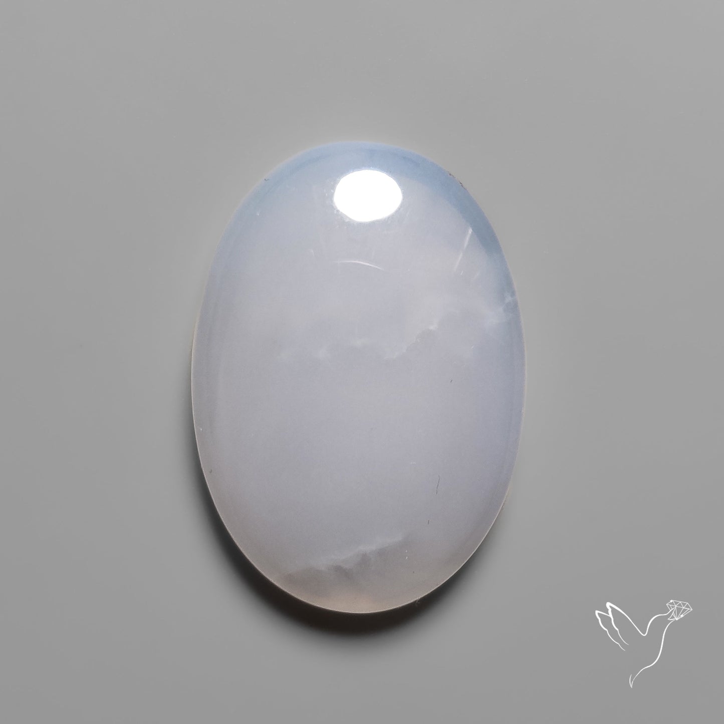 Namibian Blue Chalcedony Cabochon