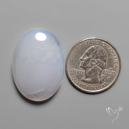 Namibian Blue Chalcedony Cabochon