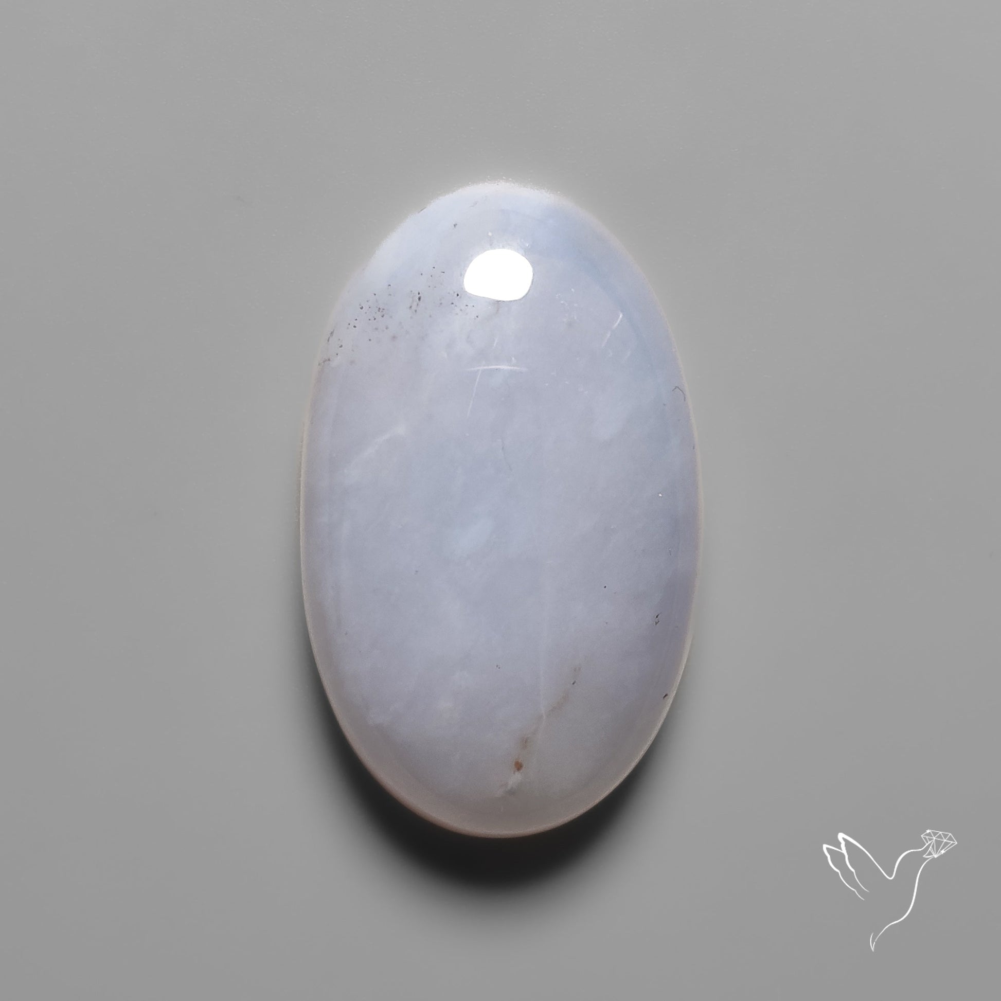 Namibian Blue Chalcedony Cabochon