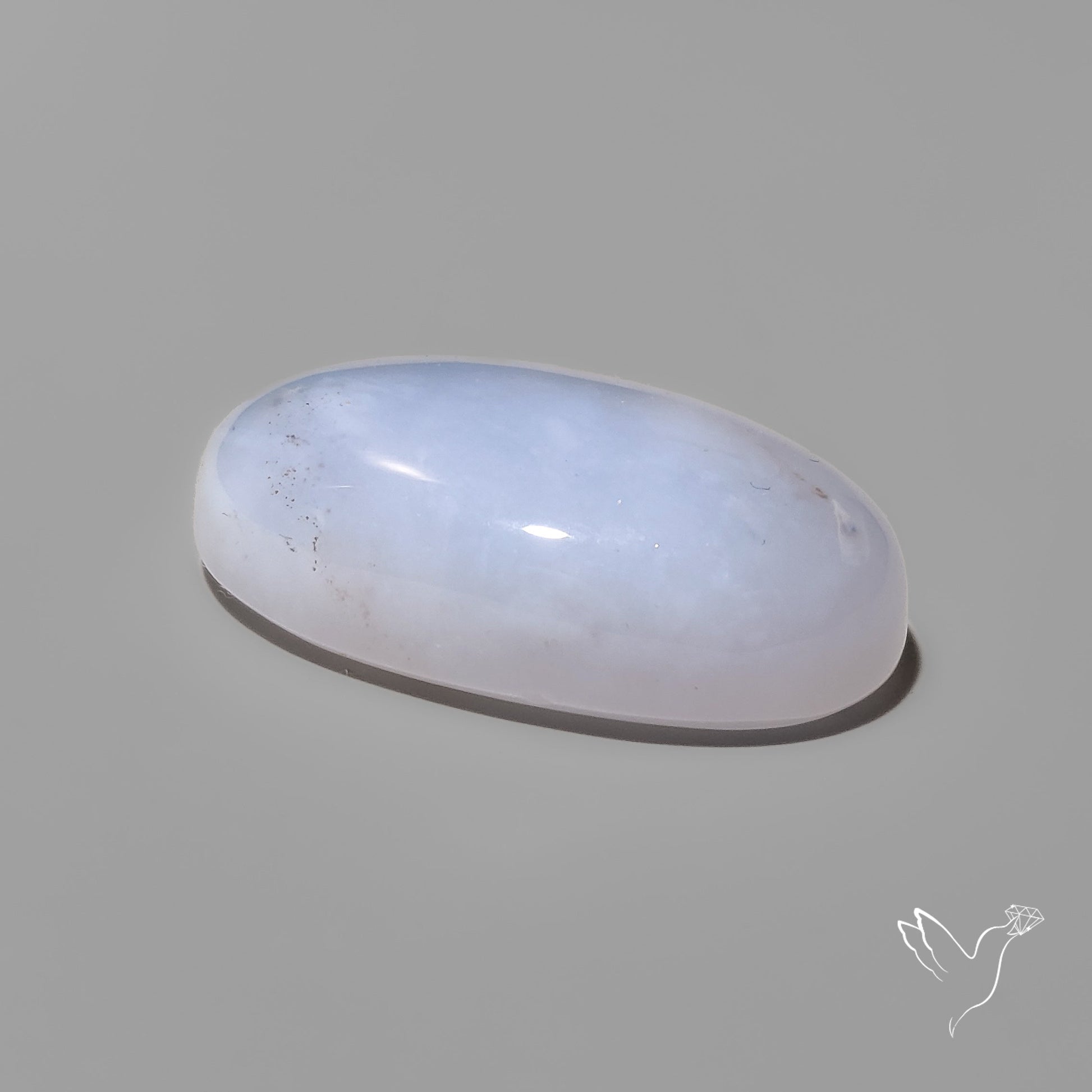 Namibian Blue Chalcedony Cabochon