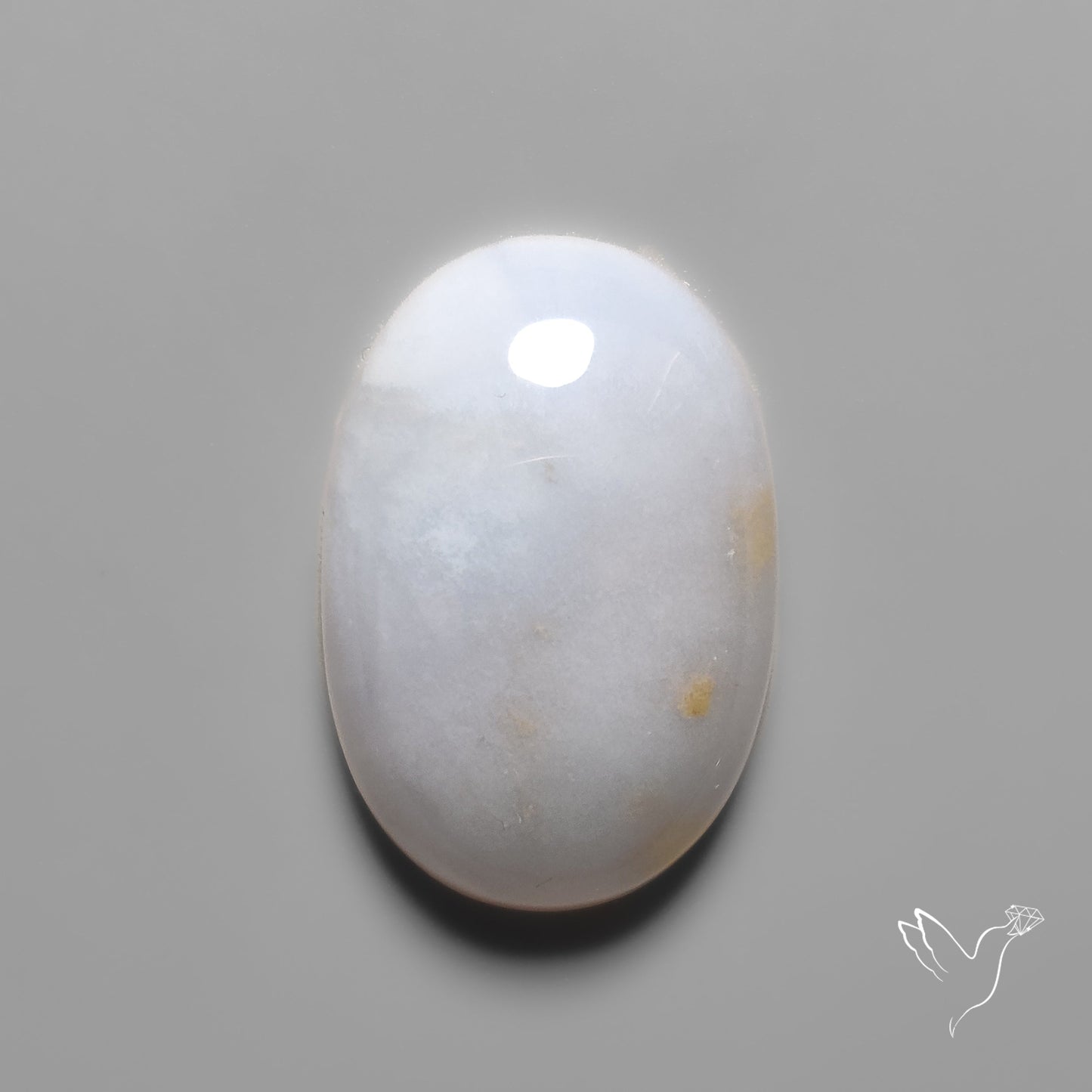 Namibian Blue Chalcedony Cabochon