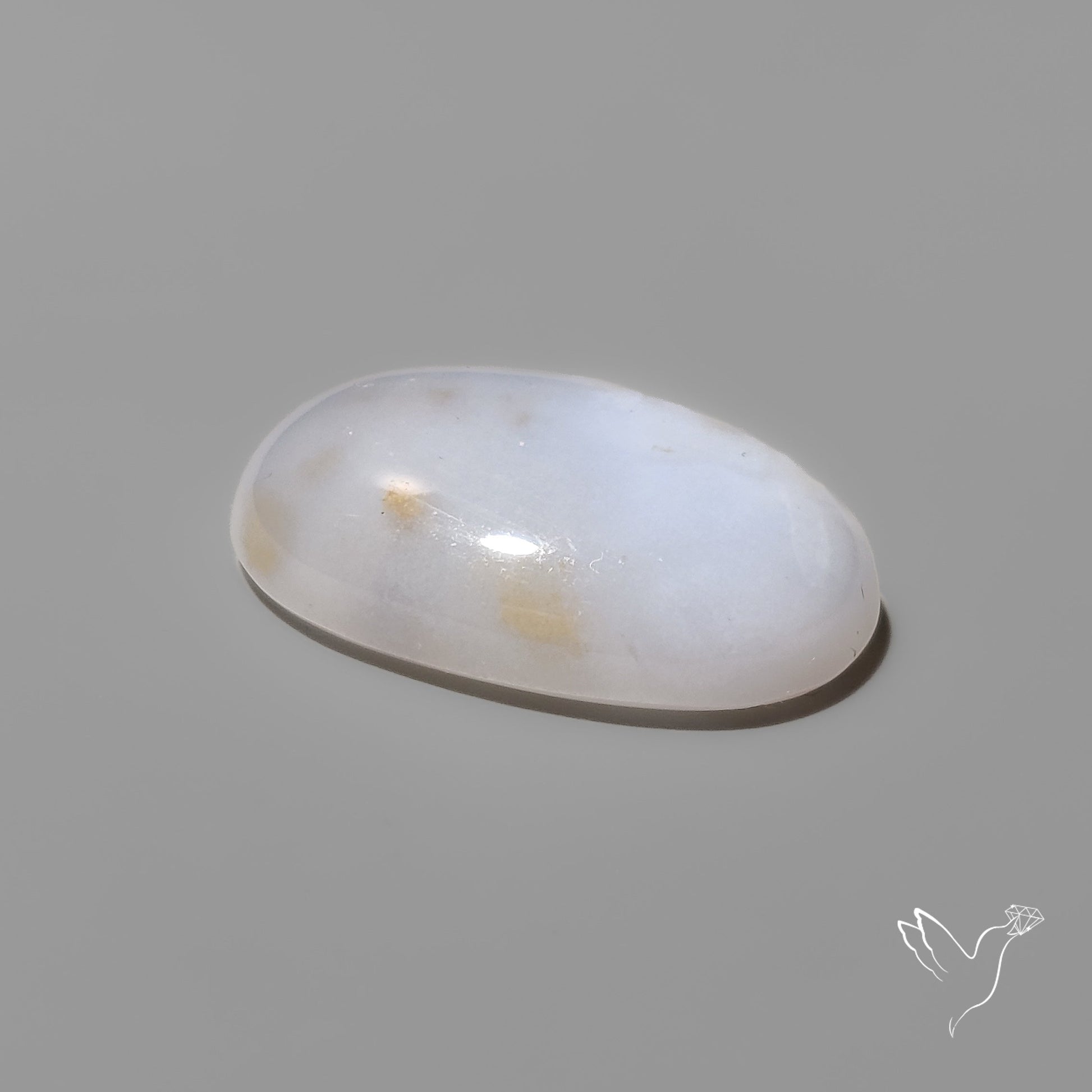 Namibian Blue Chalcedony Cabochon